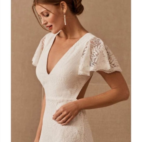 NWT Fame and Partners Chelsey Wedding Dress from BHLDN Size 2 - Picture 3 of 7